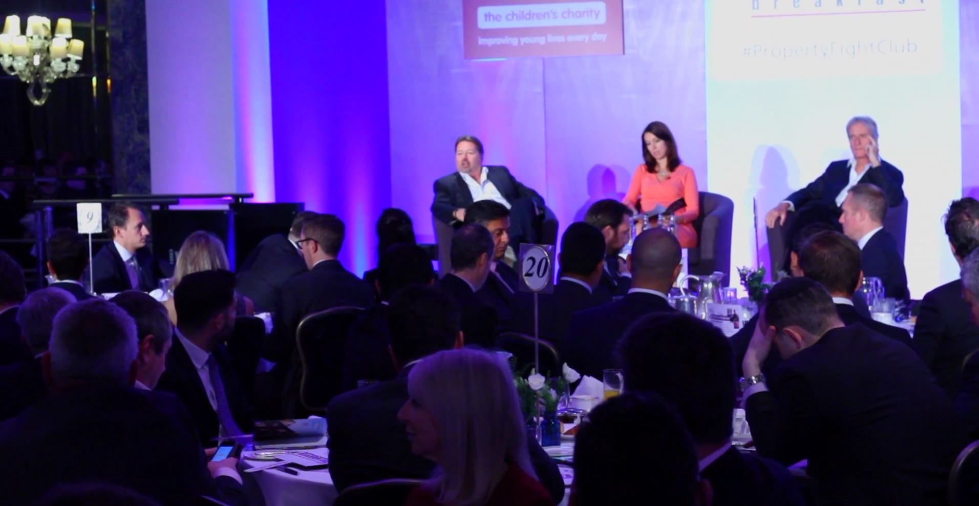 the 'PROPS' Breakfast gathering on stage